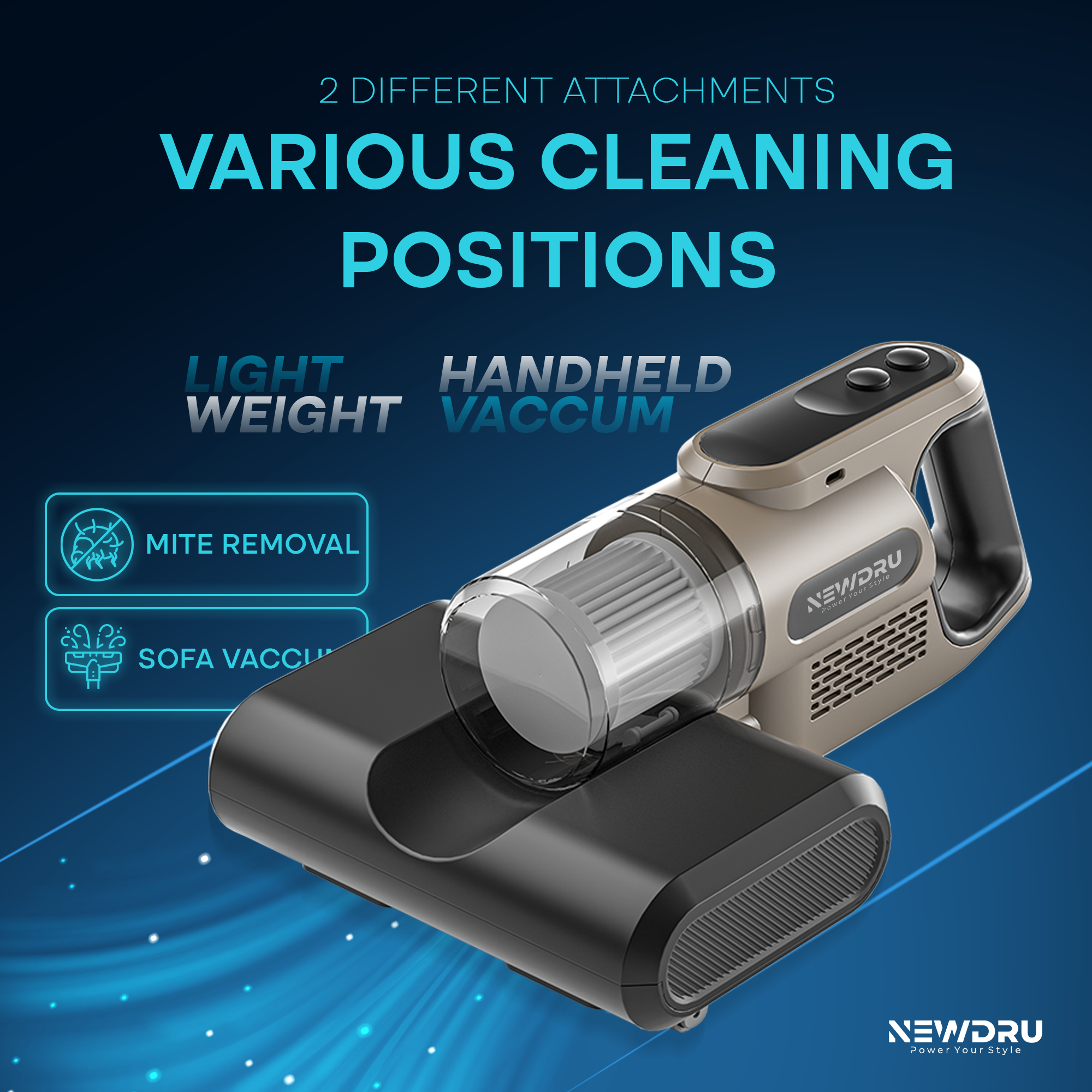 NEWDRU™ UV-Powered Anti-Allergen Portable Vacuum Cleaner - Image 4