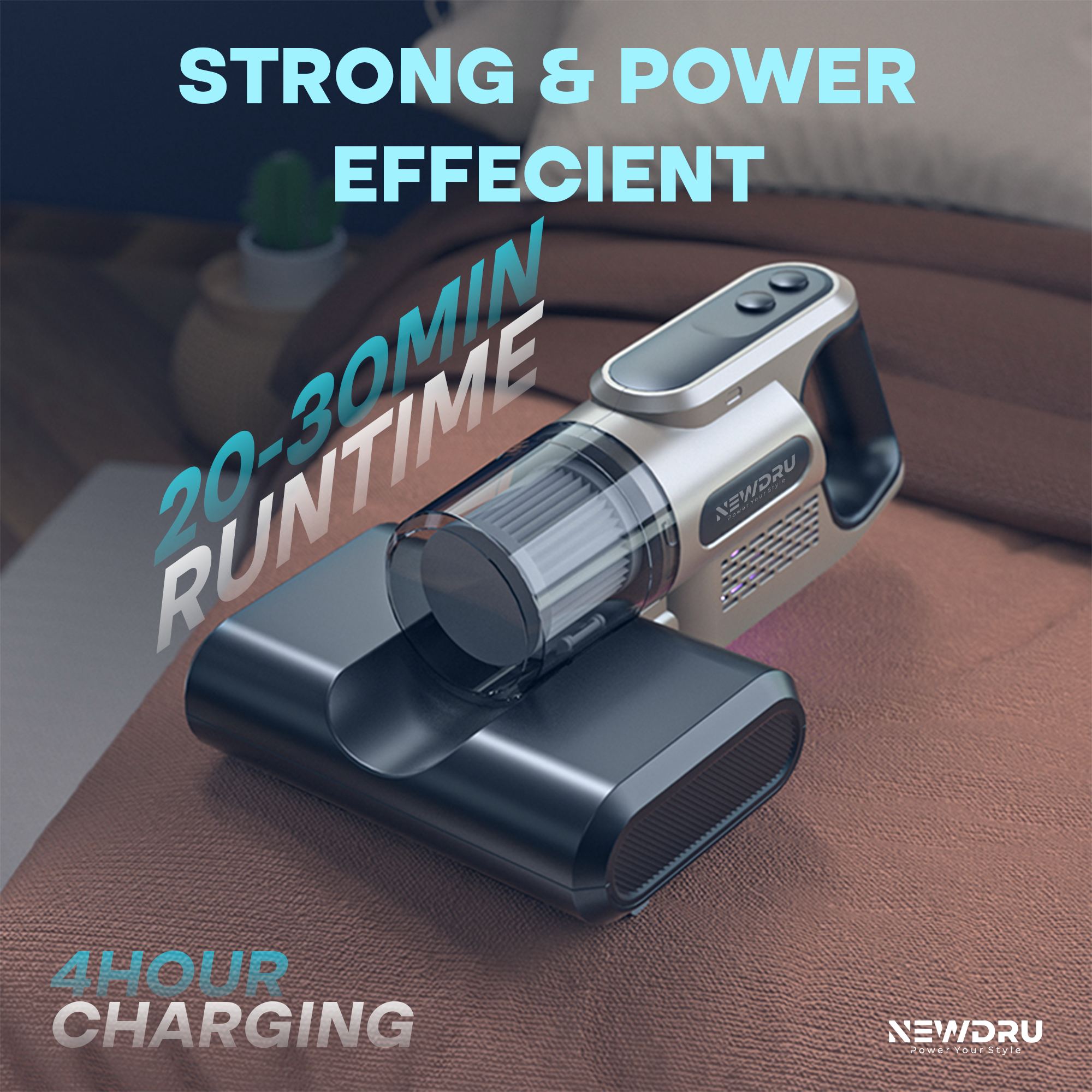 NEWDRU™ UV-Powered Anti-Allergen Portable Vacuum Cleaner - Image 5